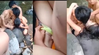 Bokep SMP ABG Bocil di Perkosa Rame Rame di Sungai